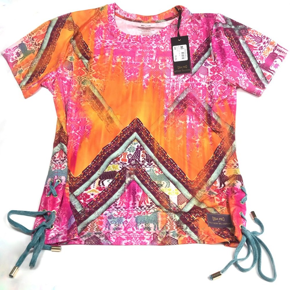 MATTHEW WILLIAMSON Lace Up T Shirt
